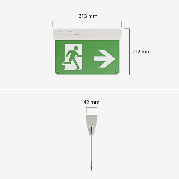 Hoftronic officiele stickers voor noodverlichting 3