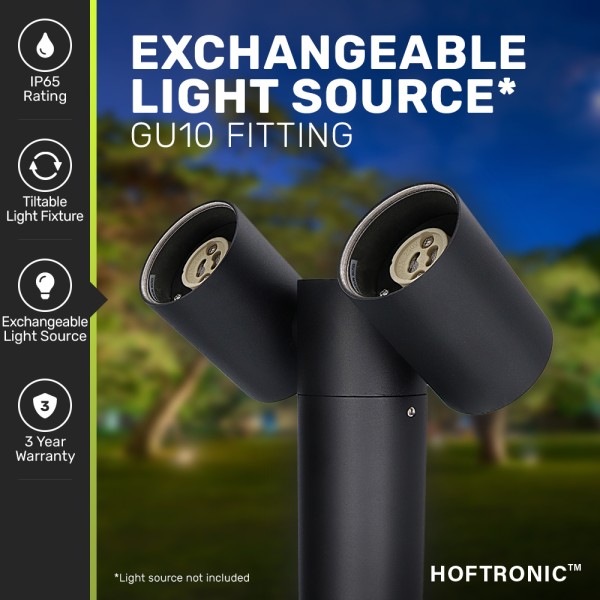 Hoftronic pinero double kantelbare led prikspot du 2