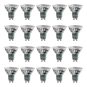 HOFTRONIC Set van 20 GU10 LED spots 5 Watt Dimbaar 2700K warm wit (vervangt 50W)