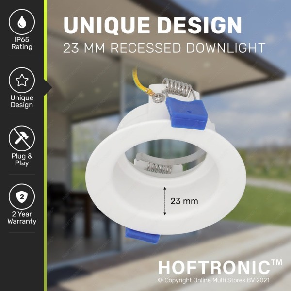 Hoftronic set van 6 rio led inbouwspots verzonken 12