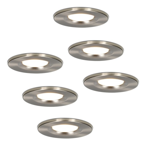 Hoftronic set van 6 stuks dimbare led inbouwspot r