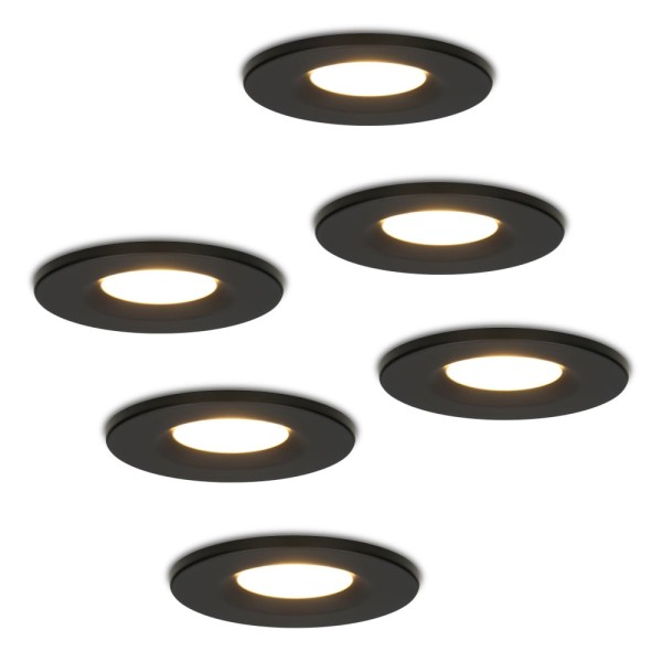 Hoftronic set van 6 stuks dimbare led inbouwspot z