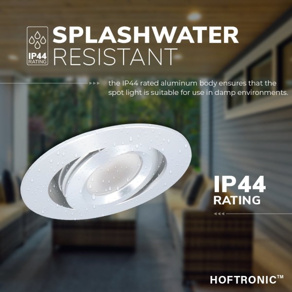 Hoftronic sienna inbouwspot veranda 12 volt led ka 10