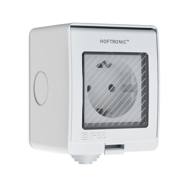 Hoftronic slim buitenstopcontact ip55 voor binnen