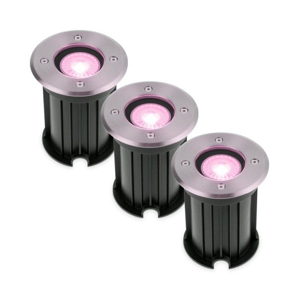 Hoftronic smart 3x maisy smart led grondspot rond