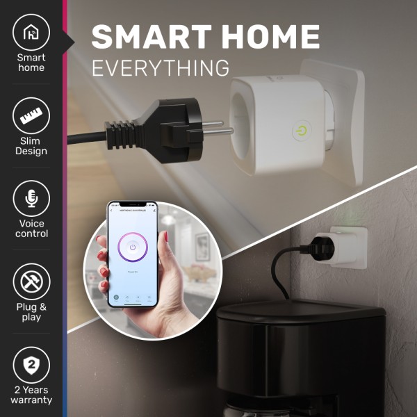 Hoftronic smart 4x slimme stekker wifi bluetooth m 3