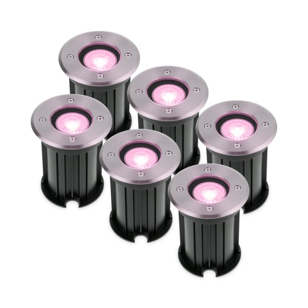 Hoftronic smart 6x maisy smart led grondspot rond