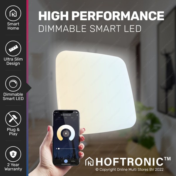 Hoftronic smart led plafondlamp rgbww wifi en blue 4