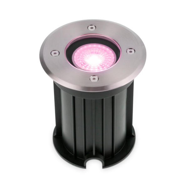 Hoftronic smart maisy smart led grondspot rond rvs