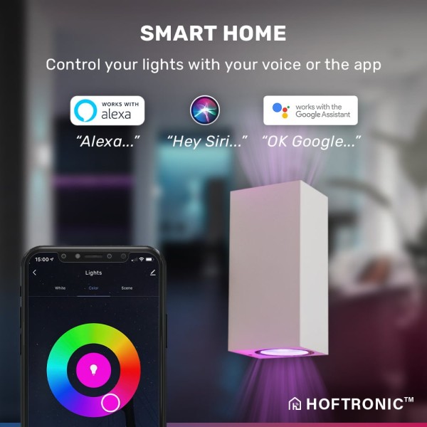 Hoftronic smart selma wifi bluetooth dimbare led w 1