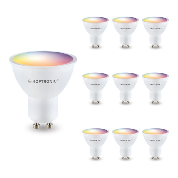 Hoftronic smart set van 10 gu10 smart led rgbww wi