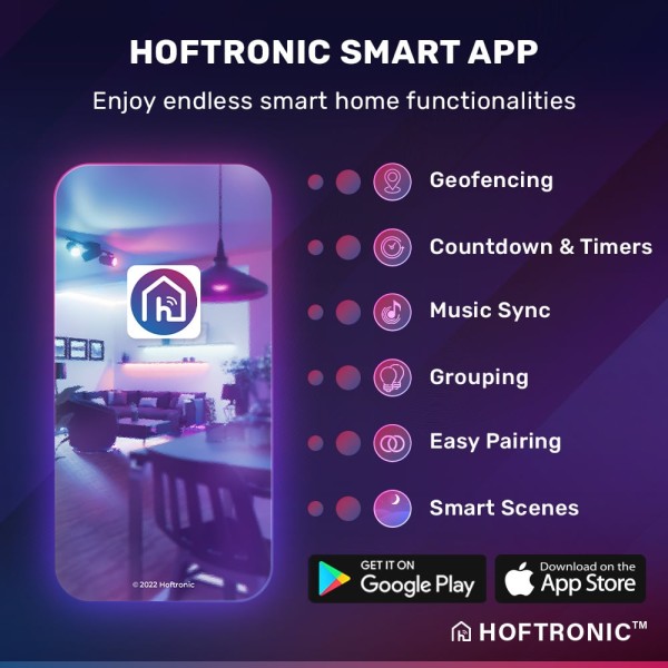 Hoftronic smart set van 3 stuks smart wifi dimbare 28