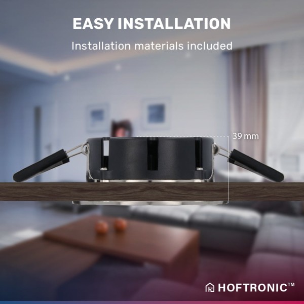 Hoftronic smart smart led inbouwspot napels rvs 8 6