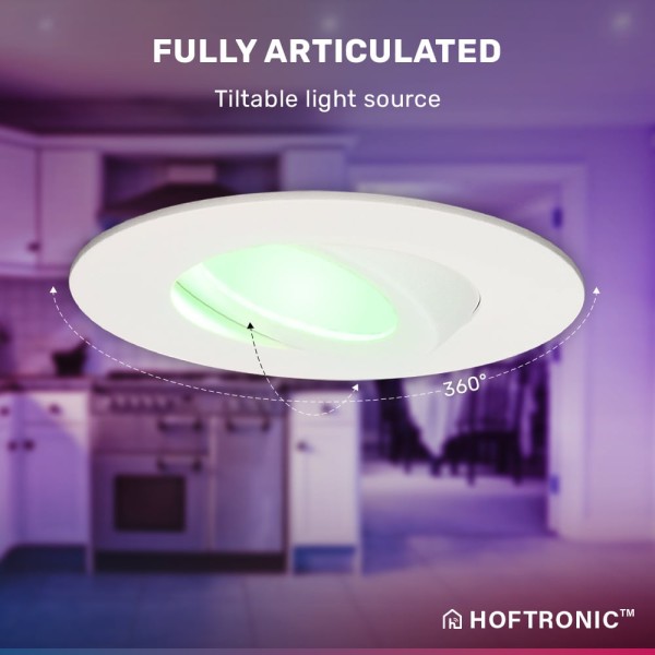 Hoftronic smart smart led inbouwspot napels wit 8 6