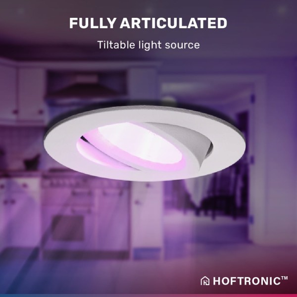 Hoftronic smart smart led inbouwspot rome wit 6 wa 5