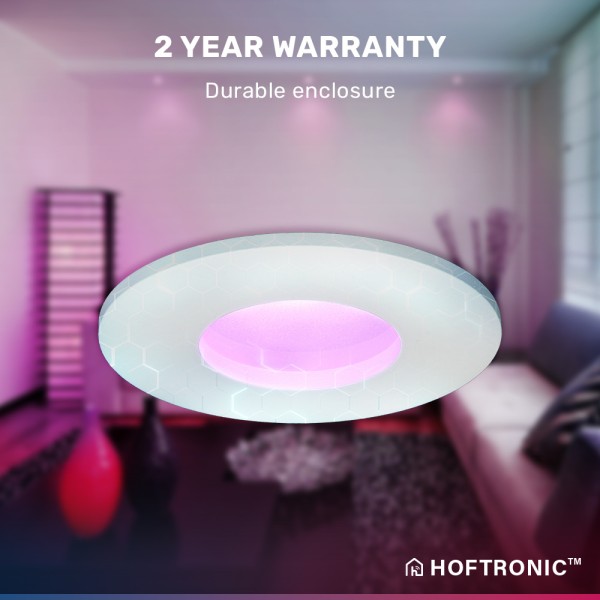 Hoftronic smart smart wifi rgbww led inbouwspot ba 8