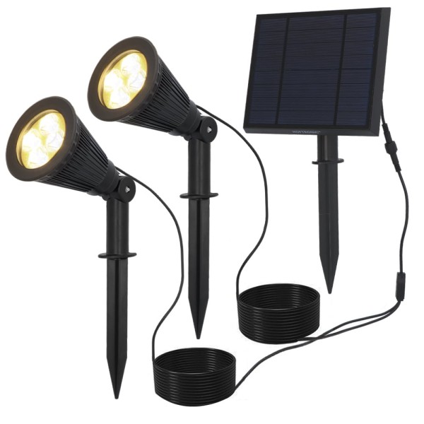 Hoftronic solar led tuinspot bend duo met los zonn