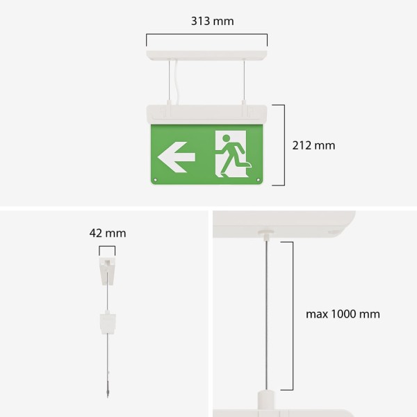 Hoftronic tumu led noodverlichting met accu 22 wat 8