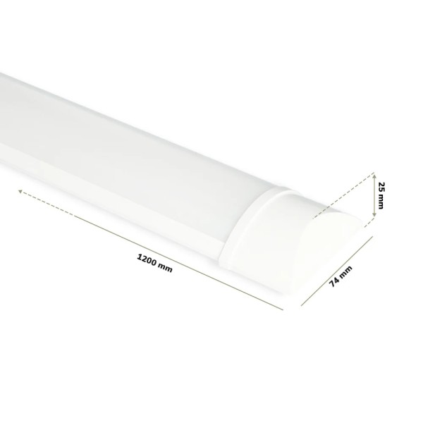 Led batten 120 cm flikkervrije 40w 6400k 4800lm 12 7