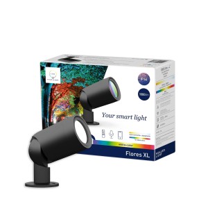 tint LED buitenspot Flores XL, IP44, CCT, RGB