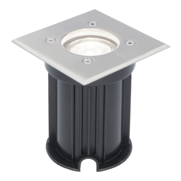 V tac dimbare led grondspot vierkant rvs 6000k dag