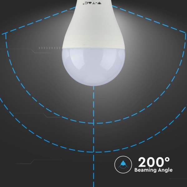 V tac e27 led lamp 12 watt 3000k a65 samsung verva 2