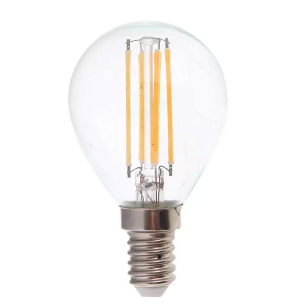 V tac led filament lamp e14 fitting 6 watt 800lm p