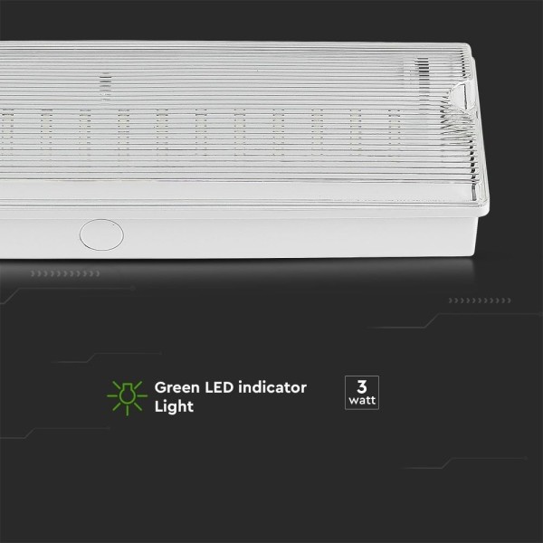 V tac led noodverlichting met accu wand plafondmon 6