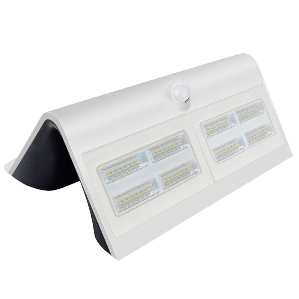 V tac led solar wandlamp wit 7 watt 4000k neutraal 2