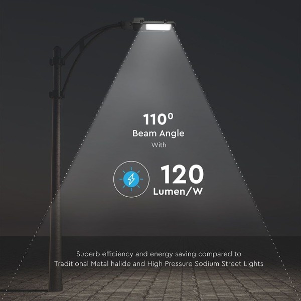 V tac led straatlamp 50 watt 6500k 4700lm ip65 sam 8