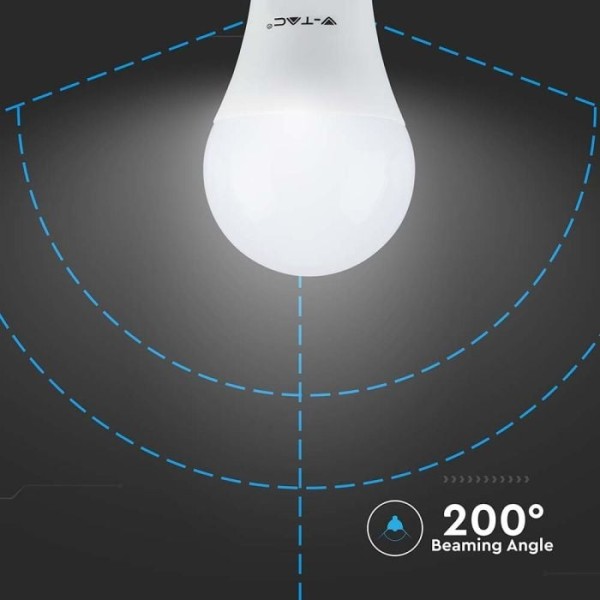 V tac set van 10 e27 led lampen 85 watt 4000k neut 6