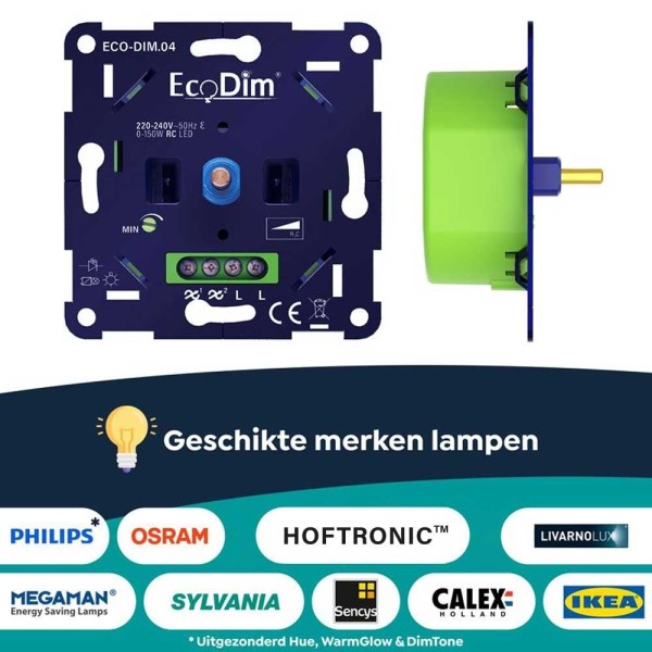 ecodim led dimmer 0 300 watt fase aan en afsnijdin 2