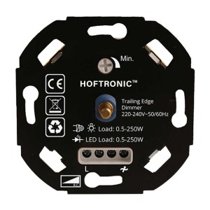 HOFTRONIC LED dimmer – 0.5-250 watt – Geschikt voor fase afsnijding – Universeel