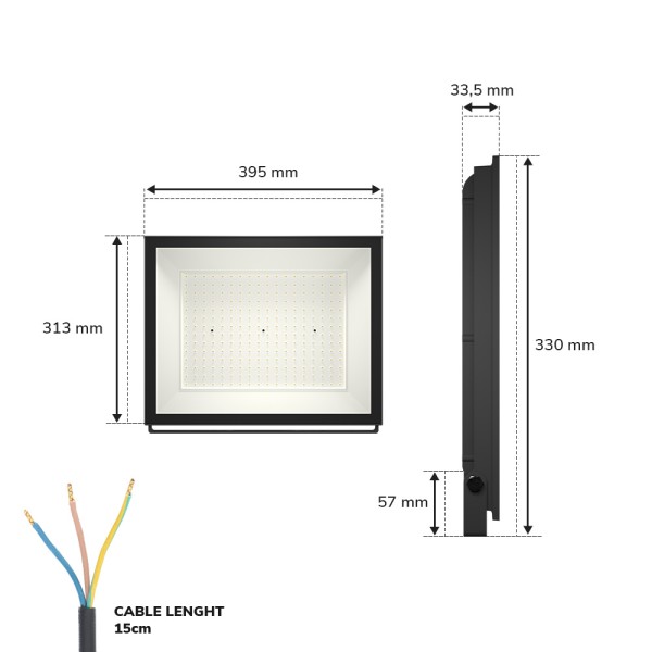 hoftronic lumos led breedstraler 200w 20300lm 6500 5