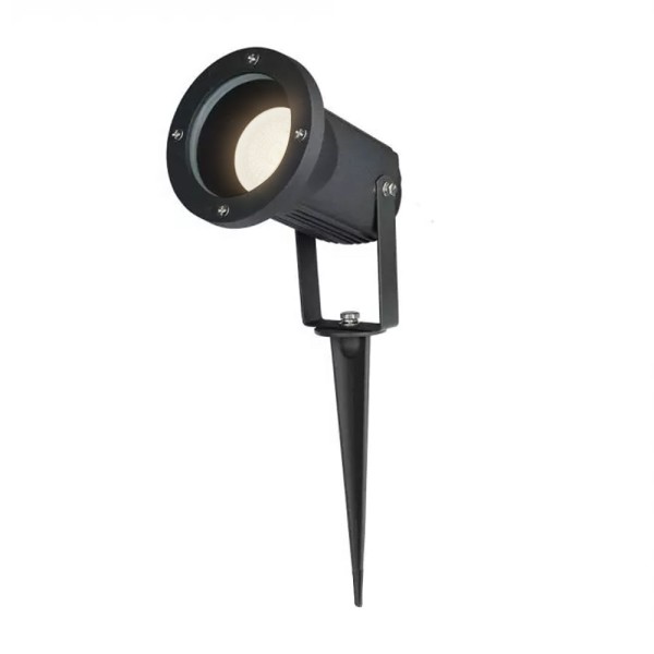 hoftronic prikspot aluminium zwart 5w 4000k ip44 s