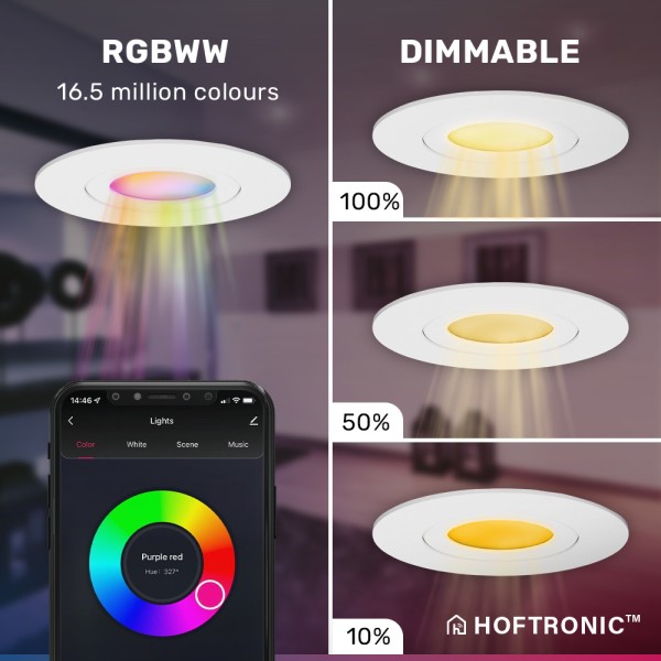 hoftronic smart 6x smart led inbouwspots napels wi 5