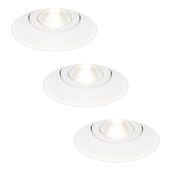 hoftronic 3x lugo led trimless spots inbouwspot wi