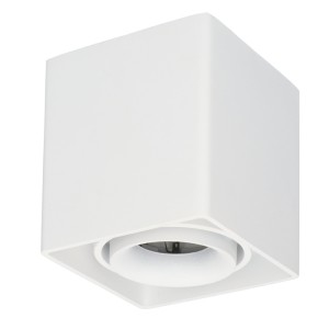 HOFTRONIC Dimbare LED opbouw plafondspot Esto GU10 Wit IP20 kantelbaar excl. lichtbron