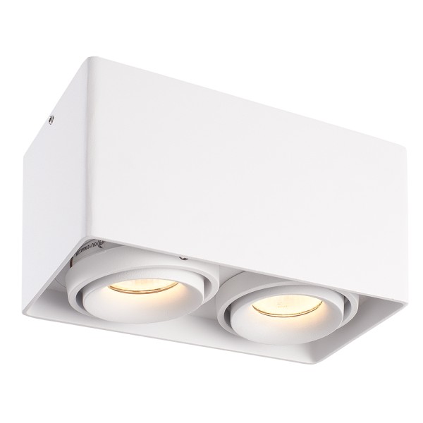 hoftronic dimbare led opbouw plafondspot esto wit