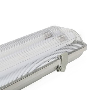 HOFTRONIC LED TL armatuur – 120 cm – IP65 – 200lm/W – incl. flikkervrije 2×18 Watt T8 LED buizen – 6000K – dubbelvoudige uitvoering