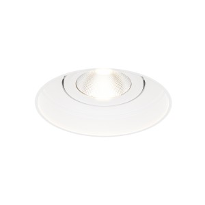 HOFTRONIC Lugo LED – Trimless Spot – Inbouwspot Wit – Dimbaar – 5 Watt 450 Lumen – 2700K Warm Wit Licht – Kantelbaar – IP65 – Voor Binnen & Buiten