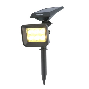 HOFTRONIC Reno LED Solar Tuinspot 3000K warm wit IP65 Spatwaterdicht Prikspot Grondspot