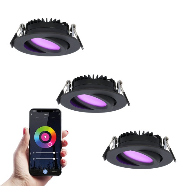 hoftronic smart set van 3 smart led inbouwspots ro