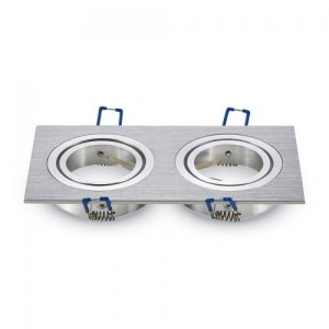 V-TAC Houston GU10 armatuur aluminium geborsteld